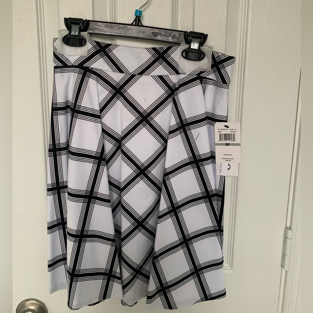 Amanda + Chelsea Pleated A-Line Skirt NWT 0P